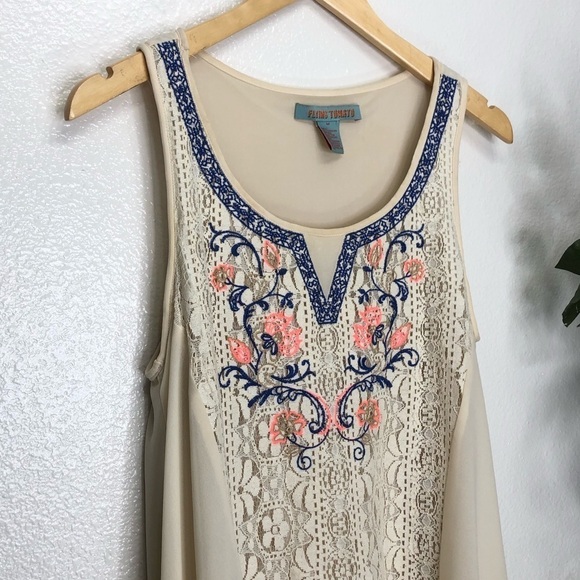 Flying Tomato Loose Fitting Lace Detailed Midi Dress - Picture 2 of 6